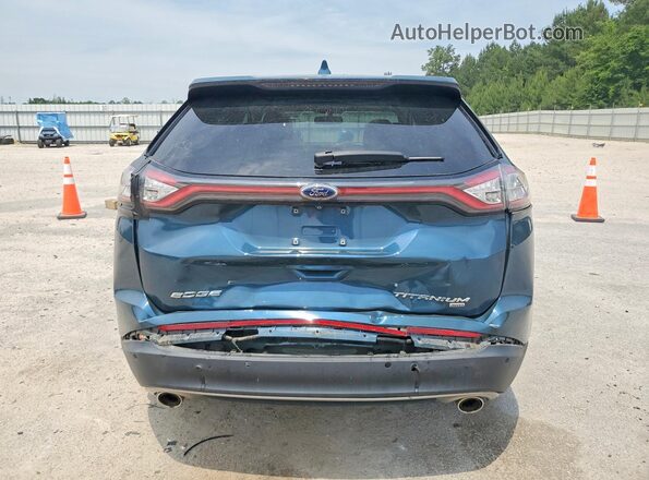 2FMPK4K81GBC21498 2016 FORD EDGE Синий Вид сзади