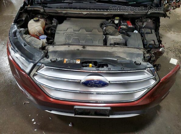 2FMPK4K82GBC52579 2016 FORD EDGE Burgundy Вид підкапотного простору