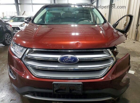 2FMPK4K82GBC52579 2016 FORD EDGE Burgundy Вид спереду