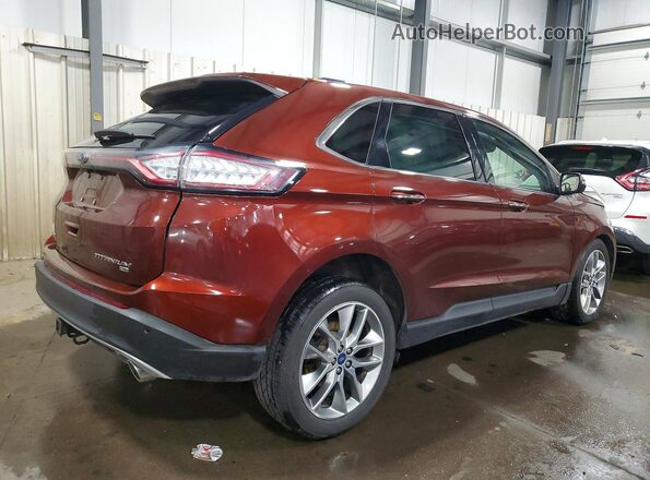 2FMPK4K82GBC52579 2016 FORD EDGE Burgundy Задня права чверть