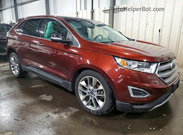 2FMPK4K82GBC52579 2016 FORD EDGE Burgundy Передня права чверть