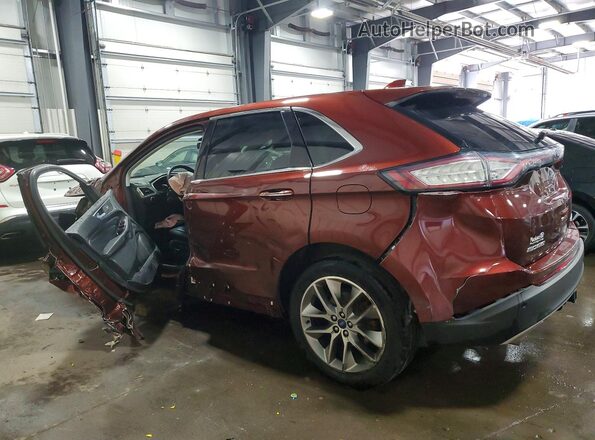 2FMPK4K82GBC52579 2016 FORD EDGE Burgundy Задня ліва чверть