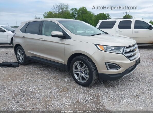2FMPK4K82HBB17541 2017 FORD EDGE Champagne Передняя правая четверть