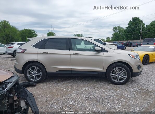 2FMPK4K82HBB17541 2017 FORD EDGE Champagne Вид задней части салона