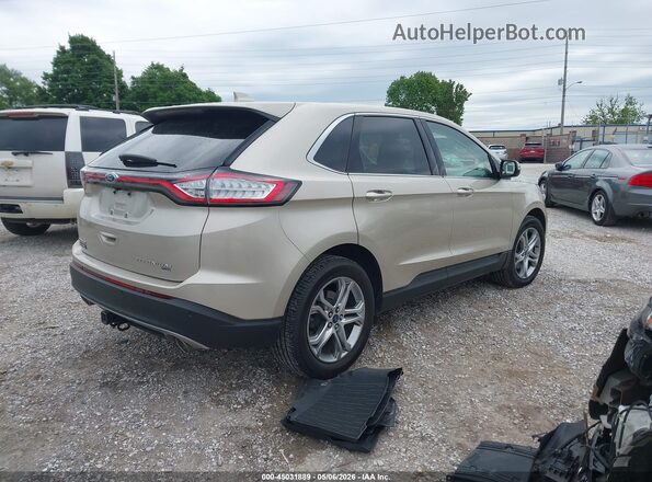 2FMPK4K82HBB17541 2017 FORD EDGE Champagne Задняя правая четверть