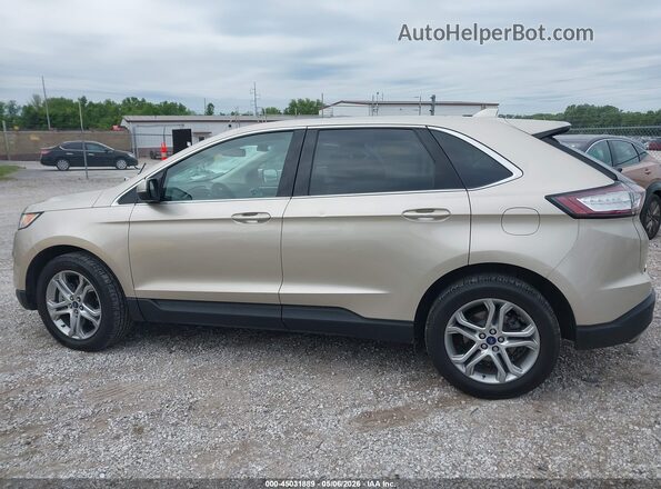 2FMPK4K82HBB17541 2017 FORD EDGE Champagne Панорамный вид салона 360°