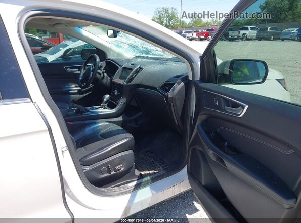 2FMPK4K83HBC68551 2017 FORD EDGE Белый Вид салона спереди