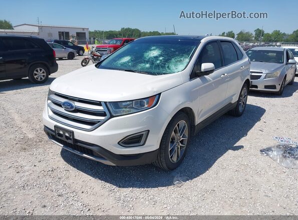 2FMPK4K83HBC68551 2017 FORD EDGE Белый Передняя левая четверть