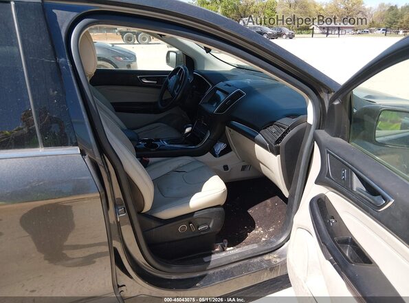 2FMPK4K84GBC24380 2016 FORD EDGE Серый Вид салона спереди