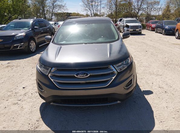 2FMPK4K84GBC24380 2016 FORD EDGE Серый Вид щитка приборов