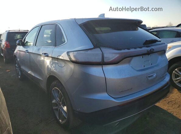 2FMPK4K84HBB10641 2017 FORD EDGE Silver Tył lewy