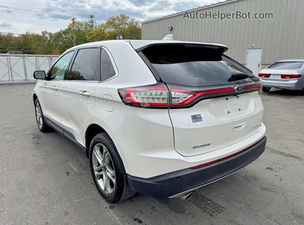 2FMPK4K86JBB66540 2018 FORD EDGE White Tył lewy