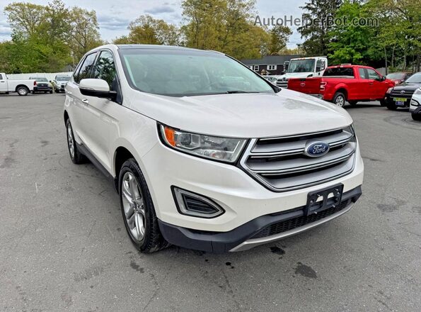 2FMPK4K86JBB66540 2018 FORD EDGE White Przód prawy