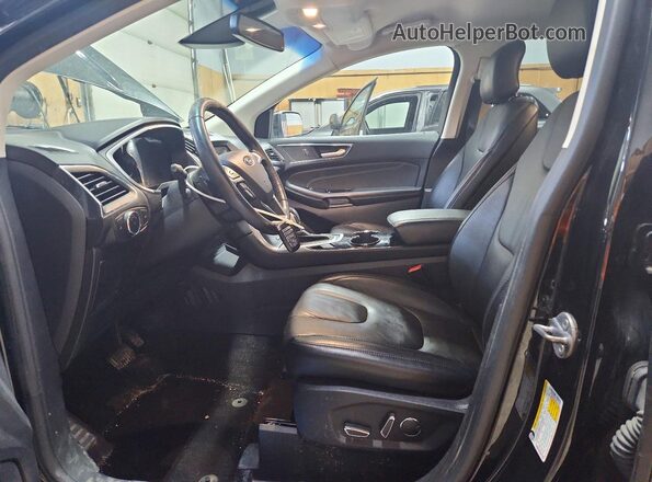 2FMPK4K87JBC31458 2018 FORD EDGE Black წინა სალონის ხედი