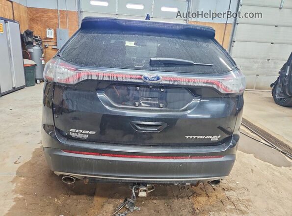 2FMPK4K87JBC31458 2018 FORD EDGE Black უკანა ხედი