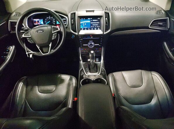 2FMPK4K89HBB46616 2017 FORD EDGE Черный Вид панели приборов