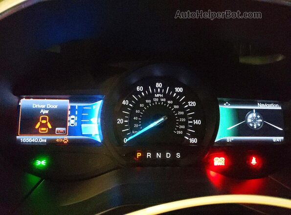 2FMPK4K89HBB46616 2017 FORD EDGE Черный Вид щитка приборов