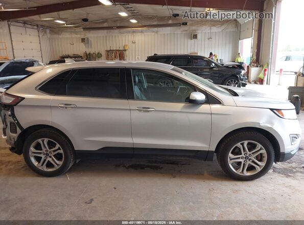 2FMPK4K90JBB41111 2018 FORD EDGE Silver Vista interior trasera