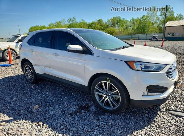 2FMPK4K90KBC00479 2019 FORD EDGE White Front right