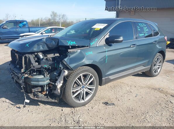 2FMPK4K90KBC66496 2019 FORD EDGE Gray Przód lewy