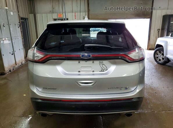 2FMPK4K91HBB90313 2017 FORD EDGE Silver Вид ззаду