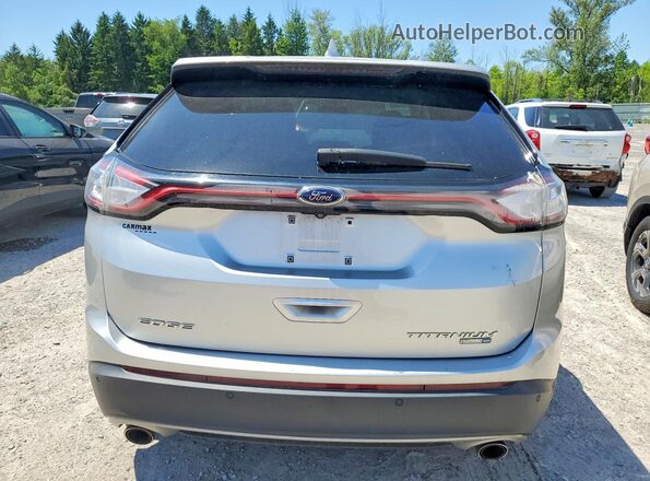 2FMPK4K91HBB91008 2017 FORD EDGE Серебряный Вид сзади