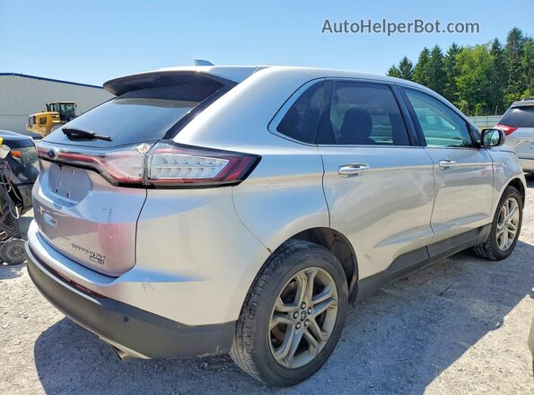 2FMPK4K91HBB91008 2017 FORD EDGE Серебряный Задняя правая четверть