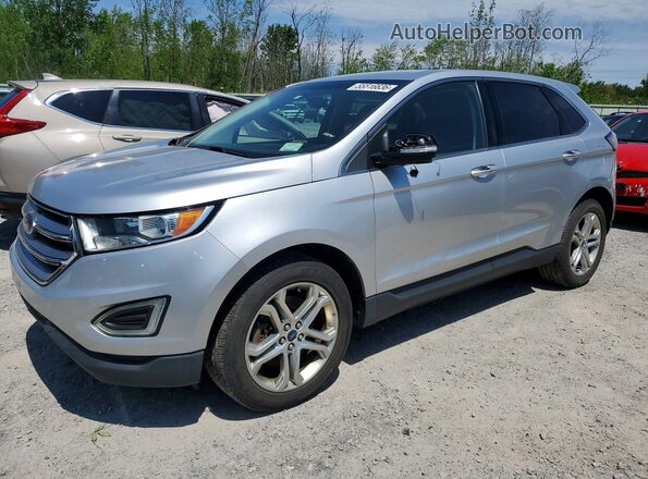 2FMPK4K91HBB91008 2017 FORD EDGE Серебряный Передняя левая четверть