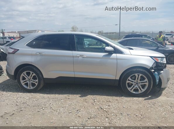 2FMPK4K91JBB74859 2018 FORD EDGE Серебряный Панорамный вид салона 360°