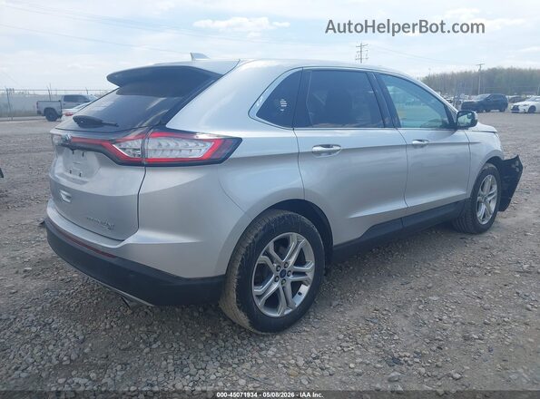 2FMPK4K91JBB74859 2018 FORD EDGE Серебряный Задняя правая четверть