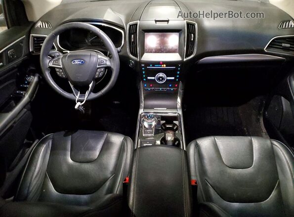 2FMPK4K91KBB04201 2019 FORD EDGE Серый Вид панели приборов