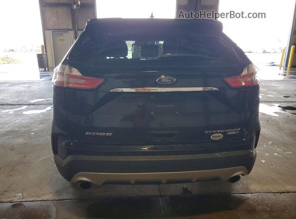 2FMPK4K91KBB53334 2019 FORD EDGE Black Widok z tyłu