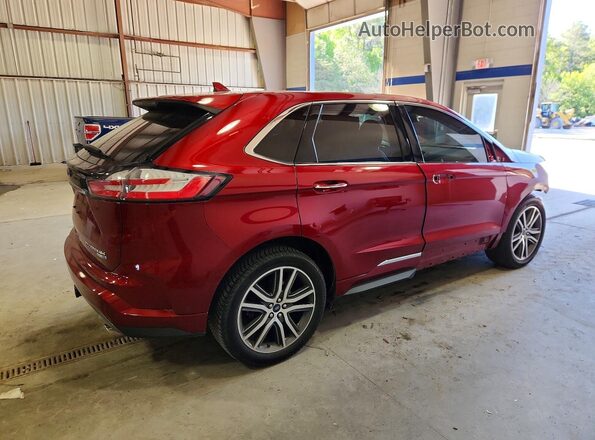 2FMPK4K91KBB67444 2019 FORD EDGE Красный Задняя правая четверть