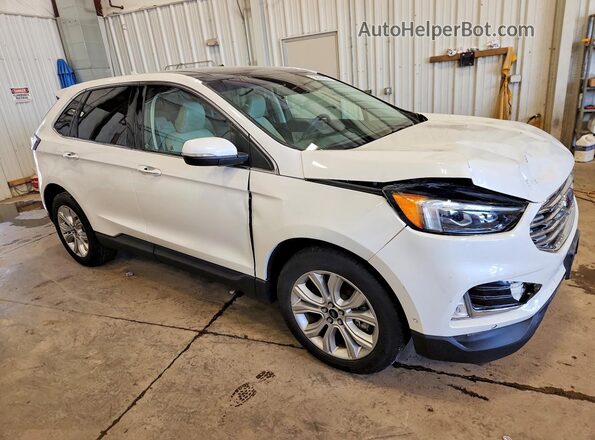2FMPK4K91LBA67507 2020 FORD EDGE Белый Передняя правая четверть