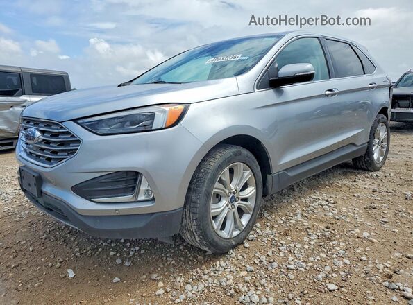 2FMPK4K91NBA55070 2022 FORD EDGE Silver Przód lewy