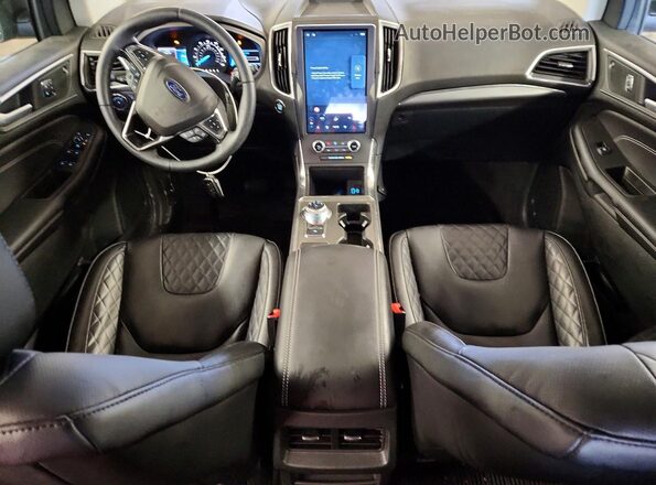 2FMPK4K91RBB11563 2024 FORD EDGE Угольный Вид панели приборов