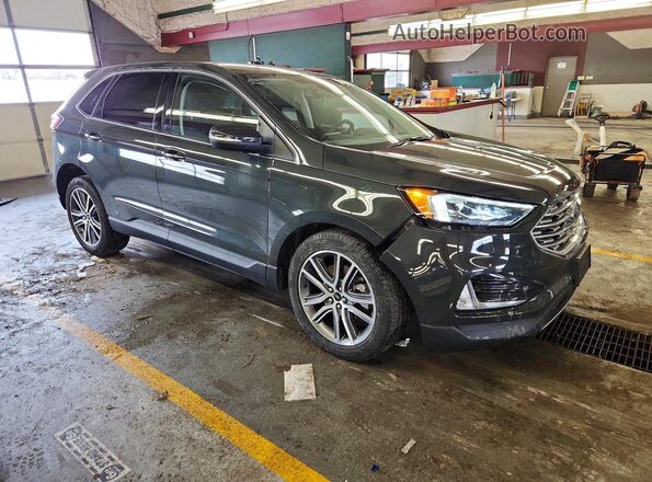 2FMPK4K91RBB11563 2024 FORD EDGE Угольный Передняя правая четверть