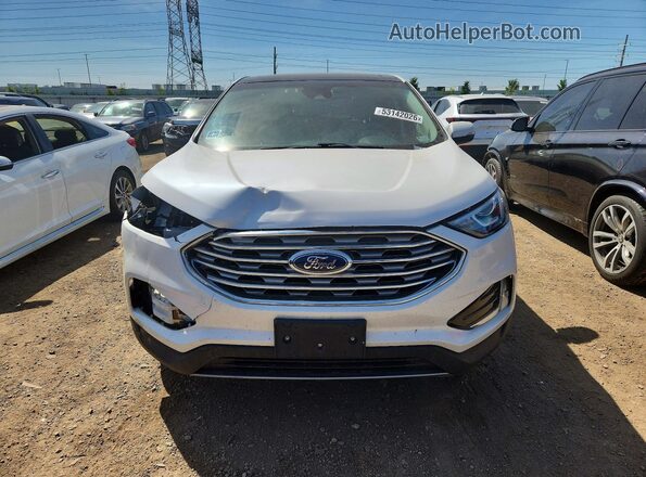 2FMPK4K92KBC16926 2019 FORD EDGE Белый Вид спереди