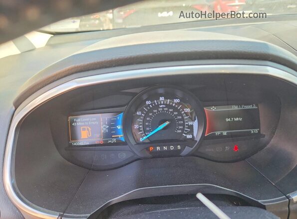 2FMPK4K92KBC16926 2019 FORD EDGE Белый Вид щитка приборов