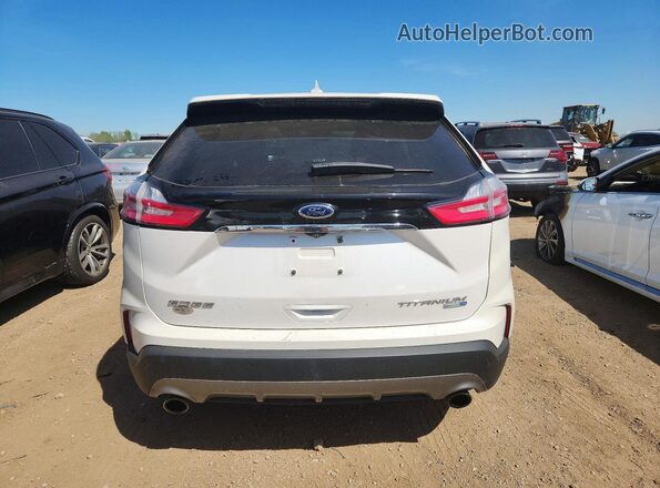 2FMPK4K92KBC16926 2019 FORD EDGE Белый Вид сзади