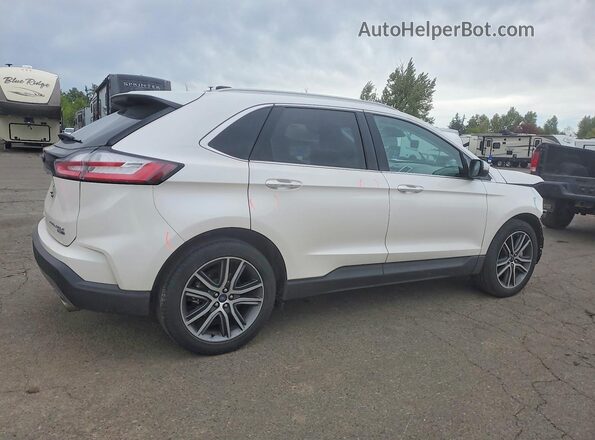 2FMPK4K92KBC74521 2019 FORD EDGE Белый Задняя правая четверть