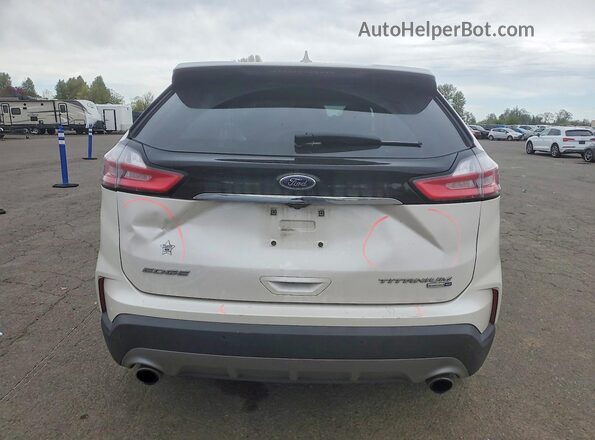 2FMPK4K92KBC74521 2019 FORD EDGE Белый Вид сзади