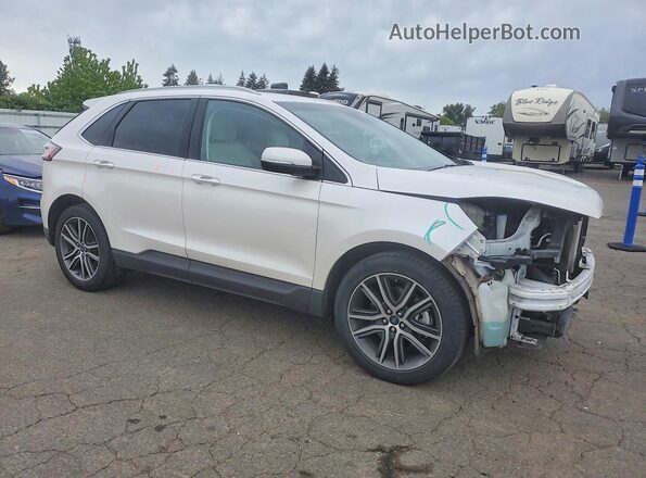2FMPK4K92KBC74521 2019 FORD EDGE Белый Передняя правая четверть