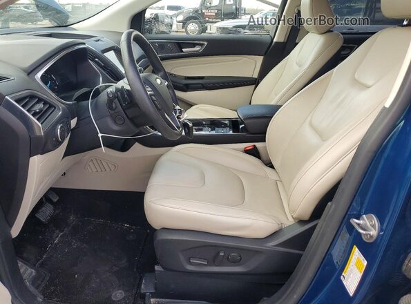 2FMPK4K92LBA19997 2020 FORD EDGE Blue წინა სალონის ხედი