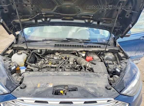 2FMPK4K92LBA19997 2020 FORD EDGE Blue ძრავის განყოფილების ხედი