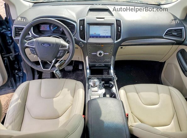 2FMPK4K92LBA19997 2020 FORD EDGE Blue წინა პანელის ხედი