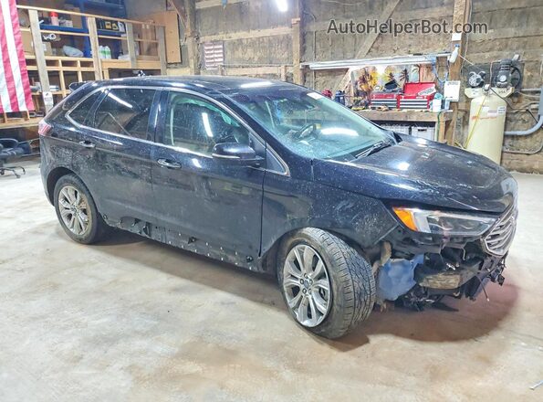 2FMPK4K92LBA56466 2020 FORD EDGE Black Delantero derecho