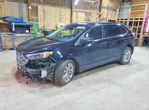 2FMPK4K92LBA56466 2020 FORD EDGE Black Vista tres cuartos delantera izquierda