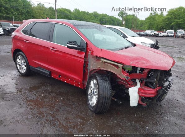 2FMPK4K92LBA85708 2020 FORD EDGE Red Przód prawy