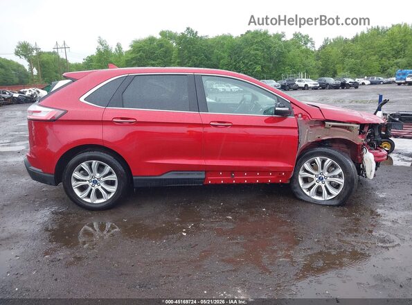 2FMPK4K92LBA85708 2020 FORD EDGE Red Widok wnętrza z tyłu